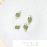 Copper-Plated 18K Glass DIY Earrings Necklace Bracelet Material