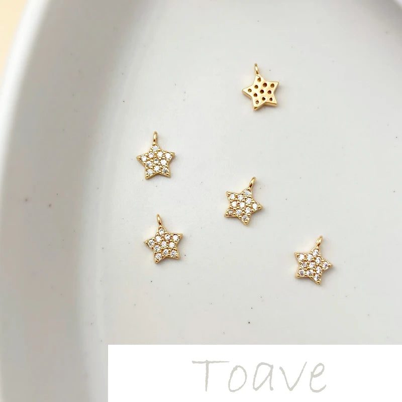 Copper-Plated Starry Sky Charm Bracelet