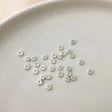 Copper Plated 18K S925 Sterling Silver Spacer Beads DIY Jewelry Accessories