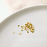 Copper Plated 18K S925 Sterling Silver Spacer Beads DIY Jewelry Accessories