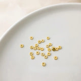 Copper Plated 18K S925 Sterling Silver Spacer Beads DIY Jewelry Accessories