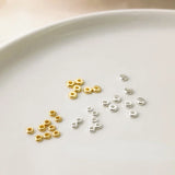 Copper Plated 18K S925 Sterling Silver Spacer Beads DIY Jewelry Accessories
