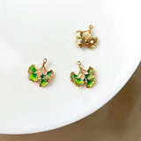 Copper Plated 18K Sansheng Apricot Tree Antique Leaf String Pendant