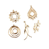 18K Copper Plated Dream Catcher Earrings Necklace Pendant DIY Jewelry