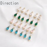 Copper Plated 18K Double Pendant DIY Bracelet Necklace Earring Material