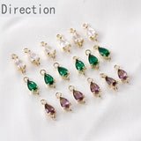 Copper Plated 18K Double Pendant DIY Bracelet Necklace Earring Material
