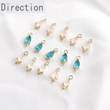 Copper Plated 18K Double Pendant DIY Bracelet Necklace Earring Material