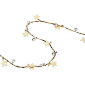 18K Copper Plated Star Zircon Chain DIY Jewelry Material
