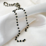 18K Real Love Pearl Glass Zircon Thin Chain DIY Necklace Bracelet