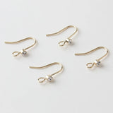 18K Gold Plated Earrings with Diamonds