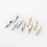 Copper Plated 18K Double Hanging Angle Rod Earrings