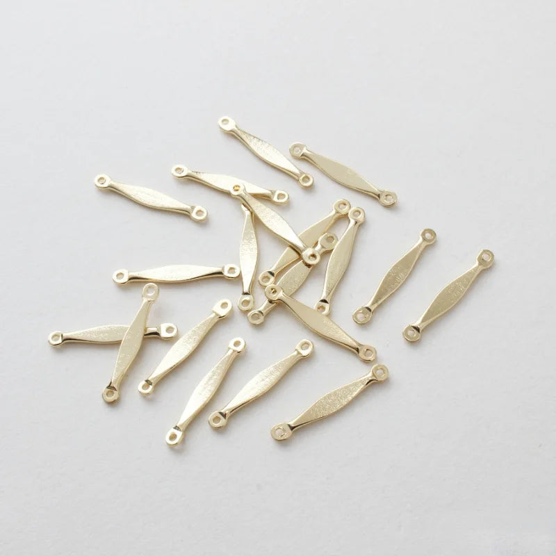 Copper Plated 18K Double Hanging Connecting Rod DIY Earrings Bracelet
