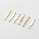 Copper Plated 18K Double Hanging Connecting Rod DIY Earrings Bracelet