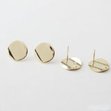 18K Round Earring Material Accessories