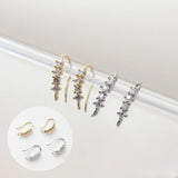 18K Copper Plated Zircon Ear Hooks - DIY Earring Material