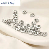 18k Copper Plated Zircon Wheel Bead for Bracelets, Necklaces, Earrings