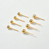 Copper-Plated Real 18k Adjustable Silicone Peas Silver Earrings