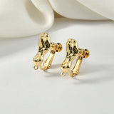 Real Baroque Copper-Plated Ear Clip DIY Earrings Material