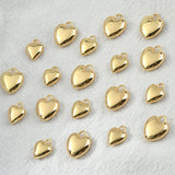 18k Copper Plated Peach Heart DIY Jewelry Material