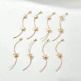 Copper Plated Star Pendant Earrings