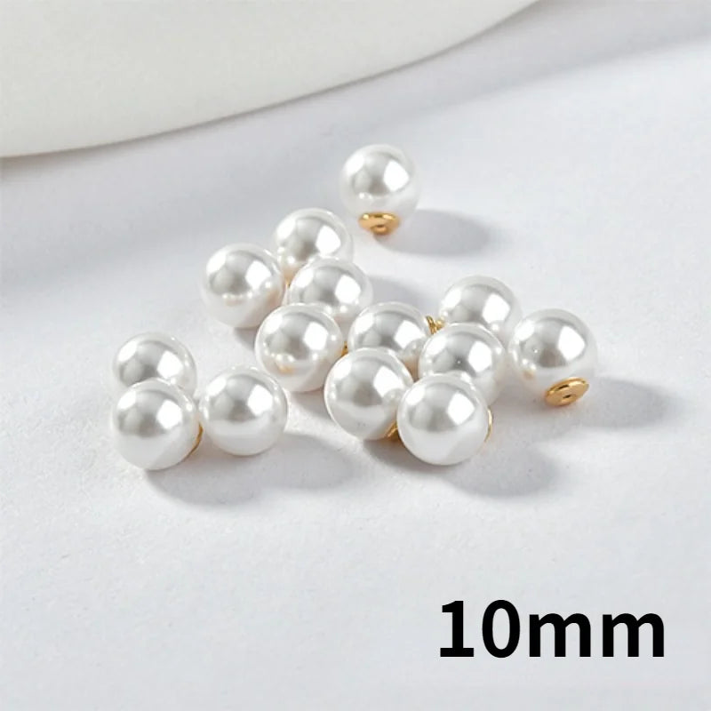 18k Highlight Pearl Ear Plugs DIY Earrings Materials