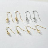Copper Plated 18k Retro Lantern Shell Ear Hook Earring DIY Jewelry Material