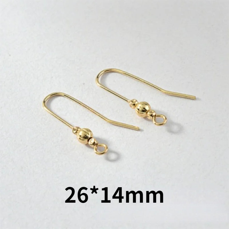 Copper Plated 18k Retro Lantern Shell Ear Hook Earring DIY Jewelry Material