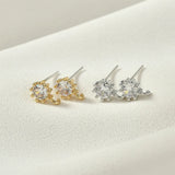 18k Zircon Earrings DIY Jewelry Material Accessories