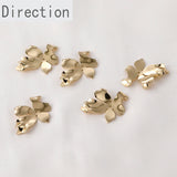 14k Copper-plated Petal Flower Piece Earring DIY Material