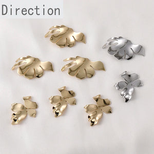 14k Copper-plated Petal Flower Piece Earring DIY Material