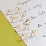 Copper Plated Bow Earrings DIY Jewelry Accessories Pendant