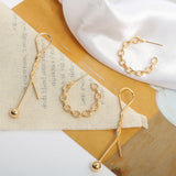 Copper Plated Winding Ring S925 Earrings DIY Jewelry Accessories