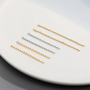 Copper-Plated 14K Doudou Tassel Pendant Chain for DIY Jewelry