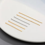 Copper-Plated 14K Doudou Tassel Pendant Chain for DIY Jewelry