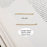 Copper-Plated 14K Doudou Tassel Pendant Chain for DIY Jewelry