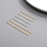 Copper-Plated 14K Doudou Tassel Pendant Chain for DIY Jewelry