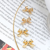 Copper Plated Japanese Matte Glossy Earring Accessories Material