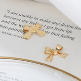 Copper Plated Japanese Matte Glossy Earring Accessories Material