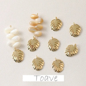 Turtle Leaf Pendant DIY Earrings Bracelet Necklace Hand-Made Material