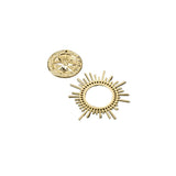 Copper Plated 14K Sun Star Pendant DIY Jewelry Accessories