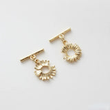 Copper-Plated Daisy Flower O+T Buckle DIY Bracelet Necklace Material