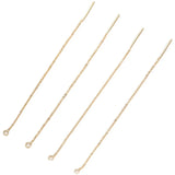 18K Gold Plated Cross Chain Earrings DIY Material