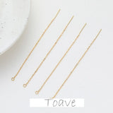 18K Gold Plated Cross Chain Earrings DIY Material