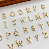Copper Plated Letter Pendant for DIY Jewelry - 4pcs