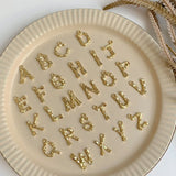 Copper Plated Letter Pendant for DIY Jewelry - 4pcs