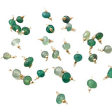 Copper-Plated Double Hanging Jade Gravel Bracelet DIY Jewelry Accessory