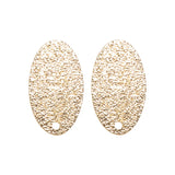 Copper Plated Lace Love Oval Rose Earrings DIY Jewelry Nail Accessories