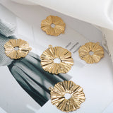 Copper Plated Water Drop Ring Pendant DIY Jewelry Material