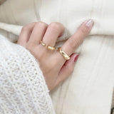 Copper-Plated Light Feeling Niche Ring Jewelry