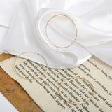 Copper Plated Geometric Hemp Wire Ring for DIY Earrings